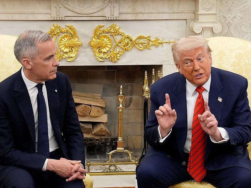 Kanadas Premierminister Mark Carney trifft US-Pr&auml;sident Trump