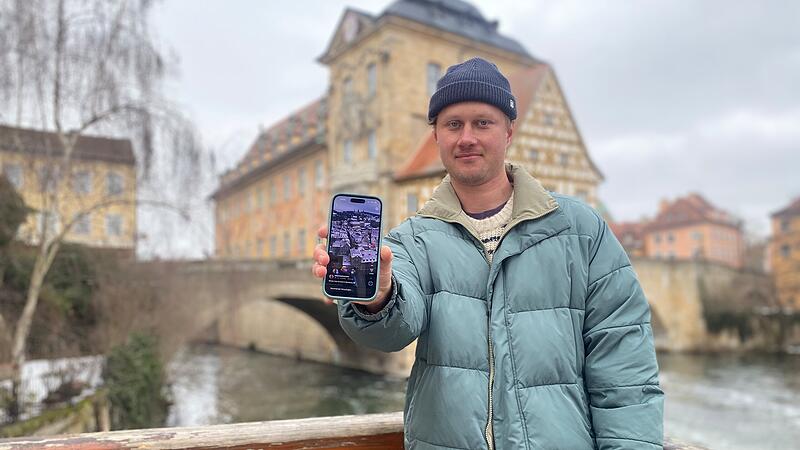 Es ist das am meisten aufgegrufene Video des Bamberger Conten Creators Tobias Thomann: Das Bamberger Rathaus aus der Vogelperspektive haben inzwischen mehrere tausend Menschen in den Sozialen Medien gesehen.