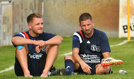 Das starke Duo bei der SG Michelau/Schw&uuml;rbitz: Trainer Dustin Kr&auml;mer (links) und Patrick Schwesinger.