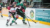 Michail Guft-Sokolov (rechts) lenkte das Spiel mit seinem Tor zum 2:1 in Richtung der Alligators. Marcus Marsall und die Indians fuhren ohne Punkte nach Hause.