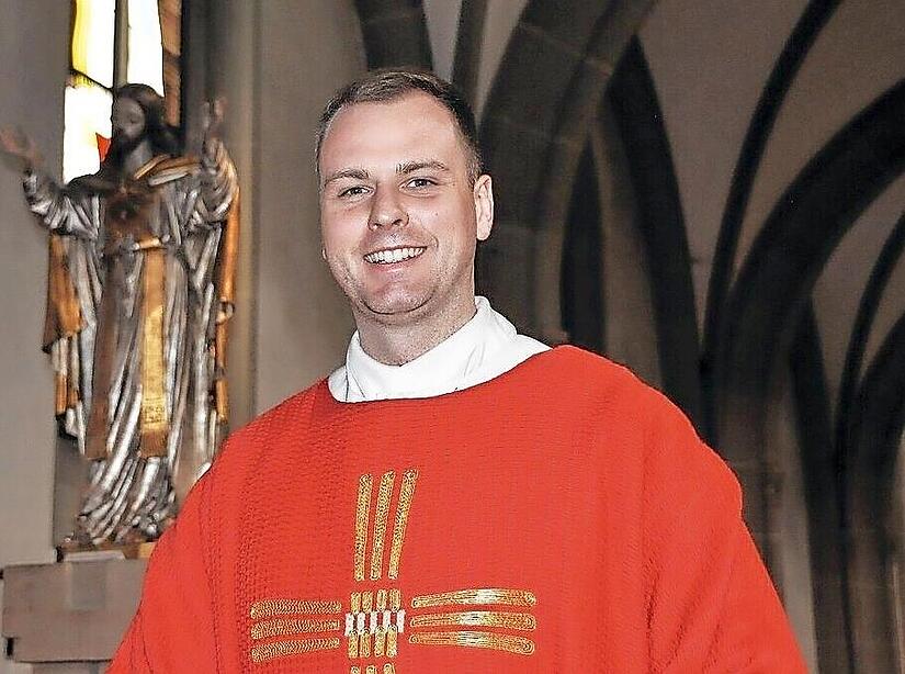 Priesteramtskandidat Benedict D&uuml;rrlauf.