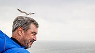 Bayerns Ministerpräsident Söder auf Helgoland