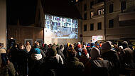 Impressionen von der Kurzfilmwanderung „A Wall is a Screen“, Auftakt der 35. Bamberger Kurzfilmtage 2025