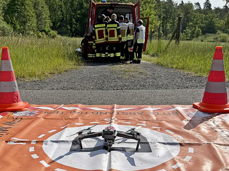 Waldbrand-Gro&szlig;lage am Sambach