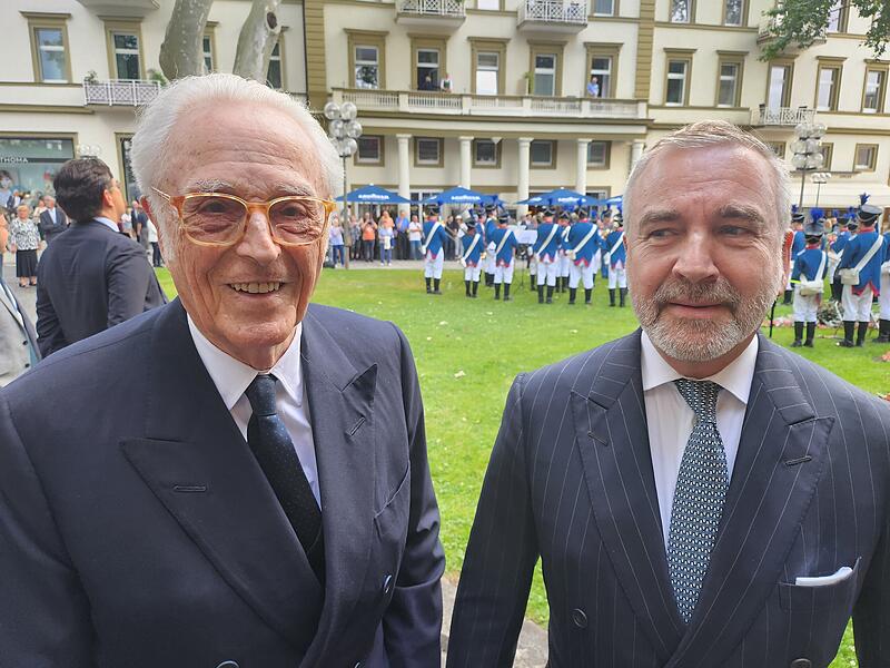 Herzog Franz von Bayern mit seinem langj&auml;hrigen Lebensgef&auml;hrten Thomas Greinwald