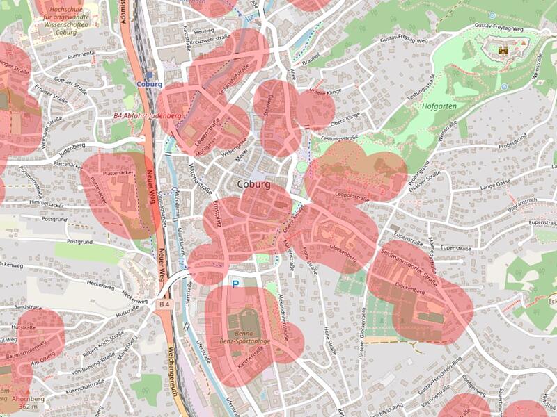 Entlang des Glockenbergs zieht sich in Coburg eine l&auml;ngere Tabu-Zone.