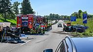 Schwerer Unfall auf der A8 in Bayern