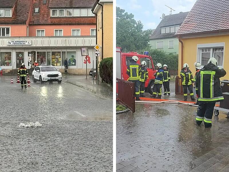 Notrufe in Frensdorf: Massive Gewitterzelle sorgt für mehrere Einsätze Notrufe in Frensdorf: Massive Gewitterzelle sorgt für mehrere Einsätze