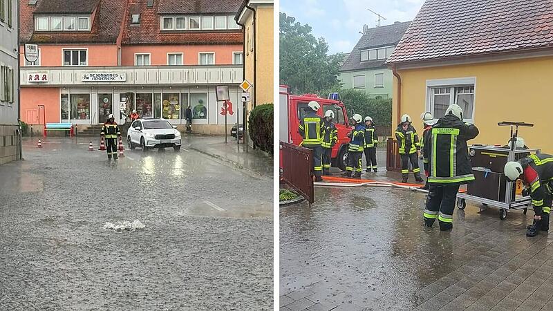Notrufe in Frensdorf: Massive Gewitterzelle sorgt f&uuml;r mehrere Eins&auml;tze