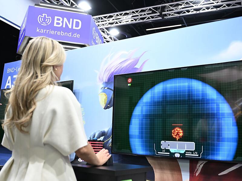 BND-Messestand bei der Gamescom