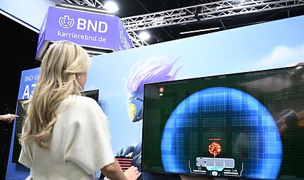 BND-Messestand bei der Gamescom