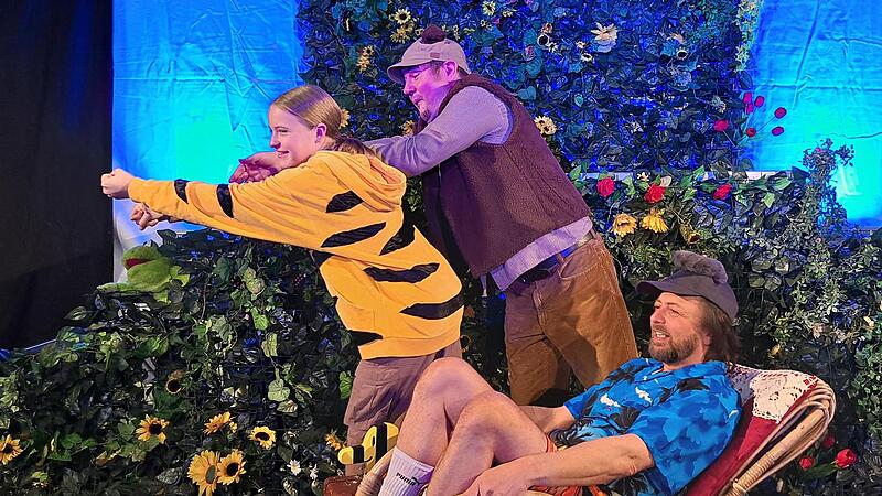 Janoschs kleiner Tiger und kleiner B&auml;r nebst Tigerente machen Kronach unsicher.