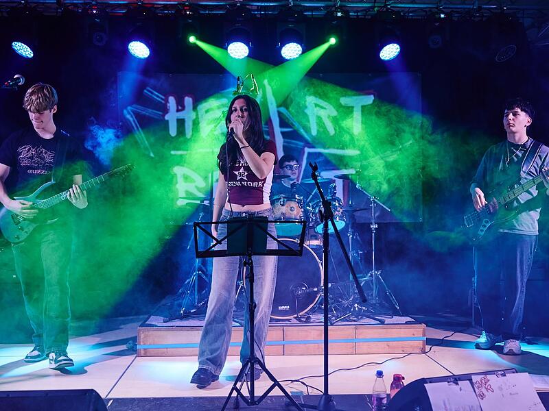 Newcomer: Die Band Heartbeat bei ihrem Auftritt im Dezember 2025 im Wasserhaus.