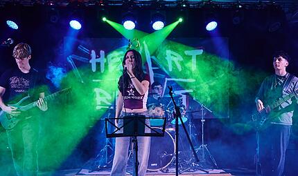 Newcomer: Die Band Heartbeat bei ihrem Auftritt im Dezember 2025 im Wasserhaus.