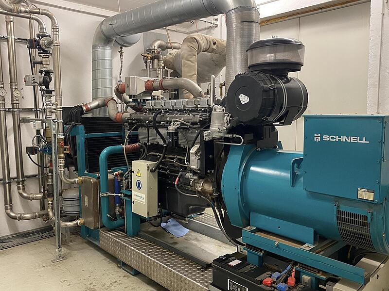 Motor eines Blockheizkraftwerks