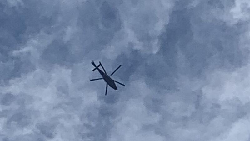 Hubschrauber über Coburg