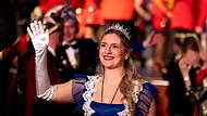 Einen großen Auftritt hatte Gardekönigin Kristin I. bei der Prunksitzung der Coburger Narrhalla im Januar 2025 im Kongresshaus.