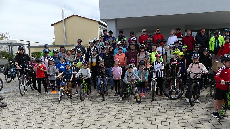 Oerlenbach war Start- und Ziel-Ort für die Radfahrer.