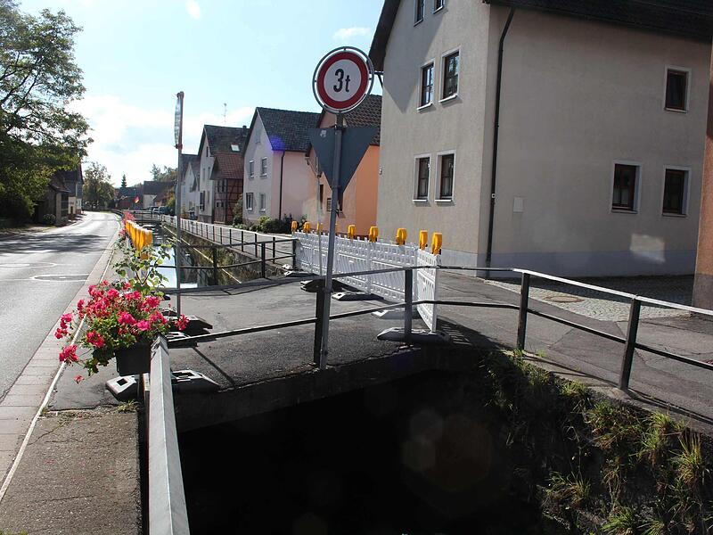 Brücke in Meeder einsturzgefährdet