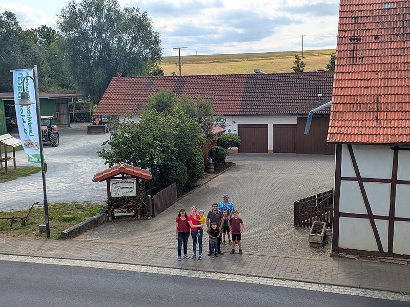 Die Familie von Andreas Schlembach mit Eltern und Neffen