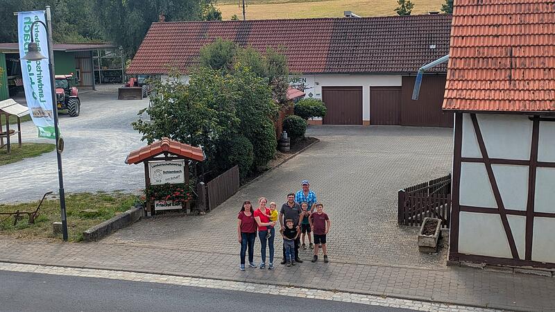 Die Familie von Andreas Schlembach mit Eltern und Neffen