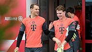 Manuel Neuer und Jonas Urbig