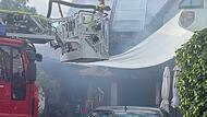 In Serlbach kam es zu einem Großbrand einer Garage.Forchheim & Fränkische Schweiz In Serlbach kam es zu einem Großbrand einer Garage.