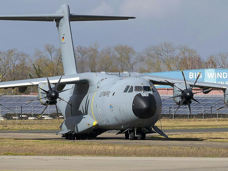 Airbus der Bundeswehr Tiefflug über Bad Kissingen