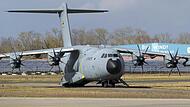 Airbus der Bundeswehr Tiefflug über Bad Kissingen
