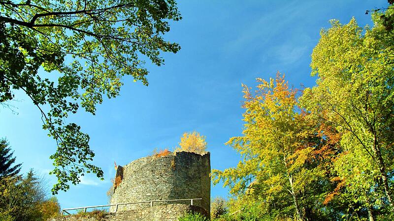 Die Burg Nordeck wurde 1525 im Bauernaufstand zerst&ouml;rt. Heute k&uuml;ndet ihre Ruine von kriegerischen Zeiten.
