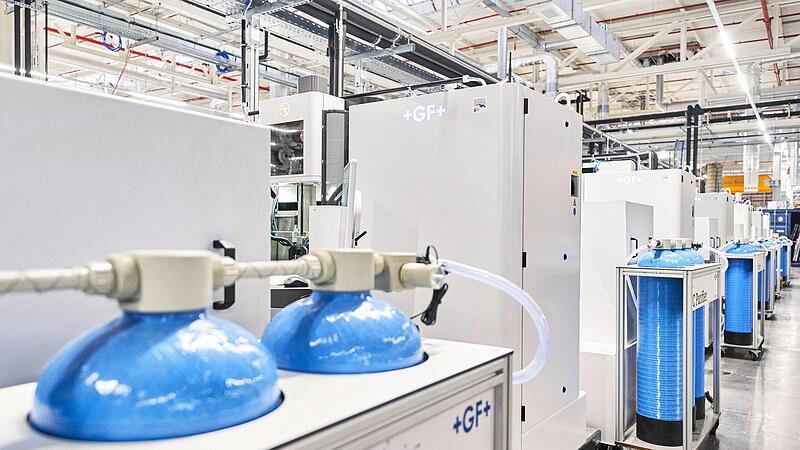 Neue Maschinen, futuristisch verkleidet: So sieht das neue Technologiezentrum von innen aus.