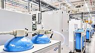 Neue Maschinen, futuristisch verkleidet: So sieht das neue Technologiezentrum von innen aus.