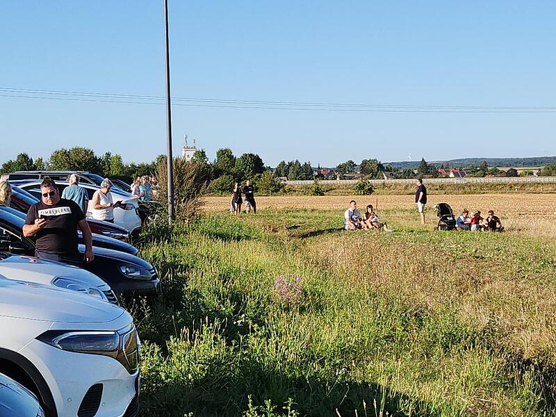AKW-Sprengung Grafenrheinfeld: Schaulustige versammeln sich