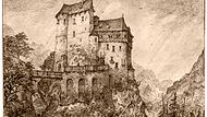 Burg Gaillenreuth, Bleistiftzeichnung von Domenico Quaglio, hier als Lithographie von Karl August Lebschée aus der „Sammlung malerischer Burgen und anderer merkwürdiger Baudenkmale der Bayerischen Vorzeit“, München 1844Forchheim & Fränkische Schweiz Burg Gaillenreuth, Bleistiftzeichnung von Domenico Quaglio, hier als Lithographie von Karl August Lebschée aus der „Sammlung malerischer Burgen und anderer merkwürdiger Baudenkmale der Bayerischen Vorzeit“, München 1844Forchheim & Fränkische Schweiz
