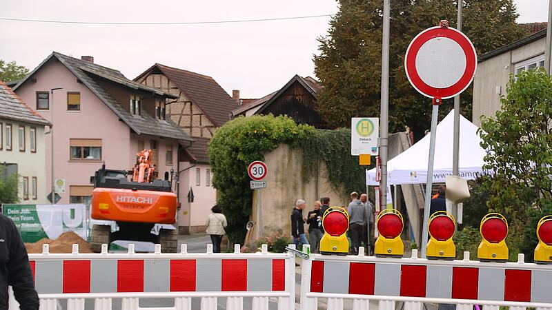 Am 8. Oktober wurde die Straße in Dieburg gesperrt.