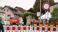 Am 8. Oktober wurde die Straße in Dieburg gesperrt.