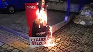 In Adelsdorf wurde das Plakat der Landratskandidatin Claudia Belzer angez&uuml;ndet.