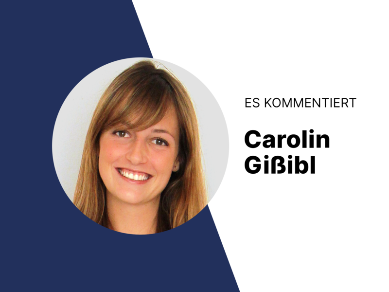 Es kommentiert Carolin Gi&szlig;ibl