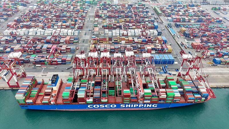 Containerhafen von Qingdao