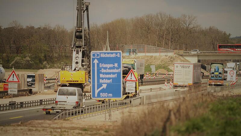 Ab Donnerstagabend 21 Uhr wird der Fahrer die A&nbsp;3 an dieser Stelle nicht verlassen k&ouml;nnen.