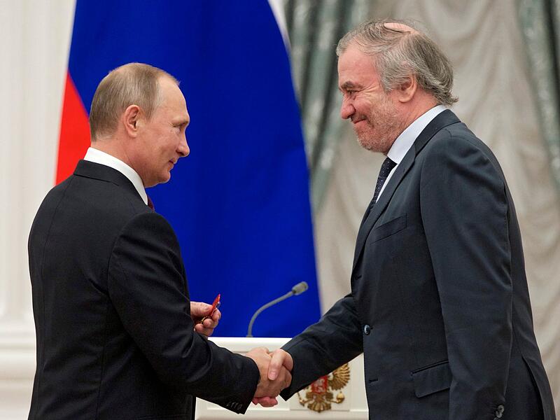 Waleri Gergijew und Präsident Putin