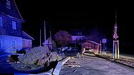 Spektakulärer Unfall in Neustadt bei Coburg
