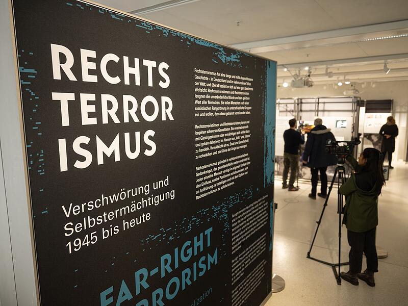 Pk zur Ausstellung "Rechtsterrorismus" Pk zur Ausstellung "Rechtsterrorismus"