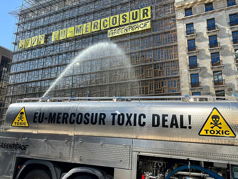 Proteste gegen  EU-Mercosur-Abkommen