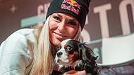 Lindsey Vonn und ihre H&uuml;ndin Lucy