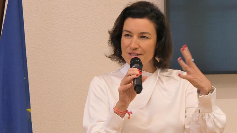 Bundesministerin Dorothee Bär sprach über ihr ambitioniertes Forschungsprogramm.