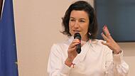 Bundesministerin Dorothee Bär sprach über ihr ambitioniertes Forschungsprogramm.