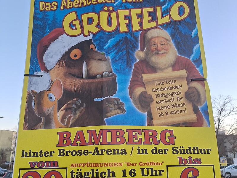 Grüffelo In Stadt und Landkreis Bamberg wird derzeit intensiv für die „Grüffelo“-Aufführung in Bamberg geworben.