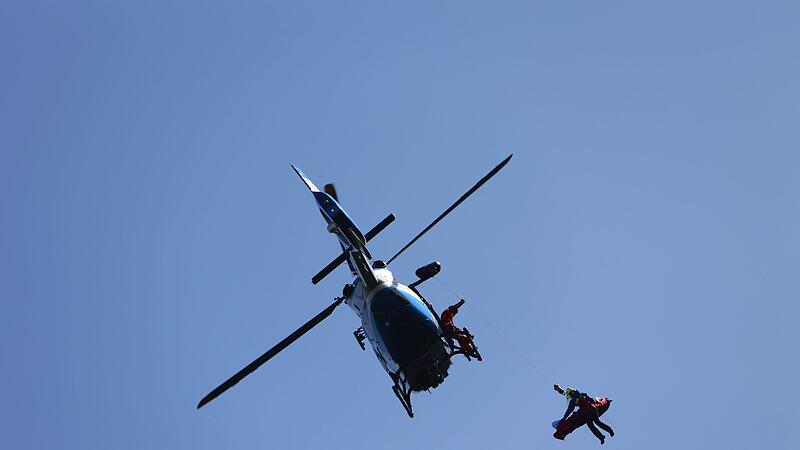 Bergwacht übt Rettung mit Hubschrauber