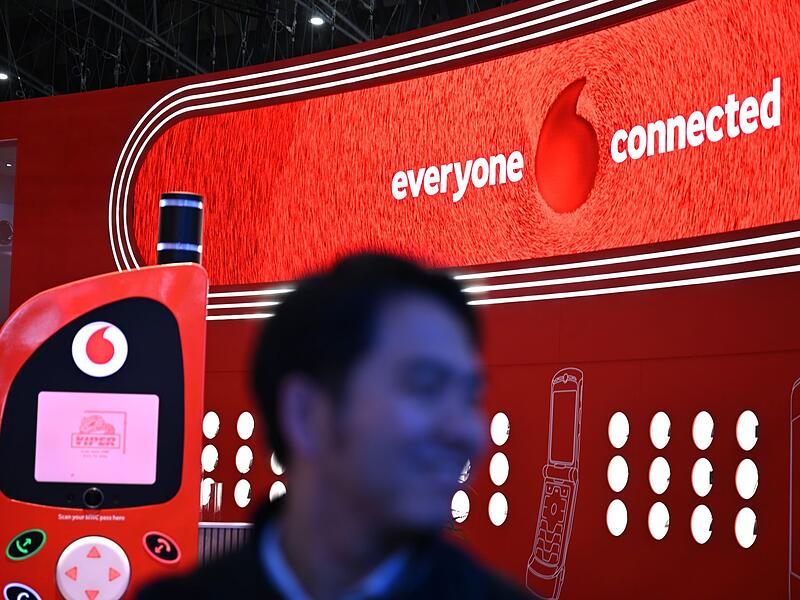 Vodafone-Messestand Vodafone-Messestand